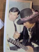 Barry Thornton backstage with Jimi Hendrix